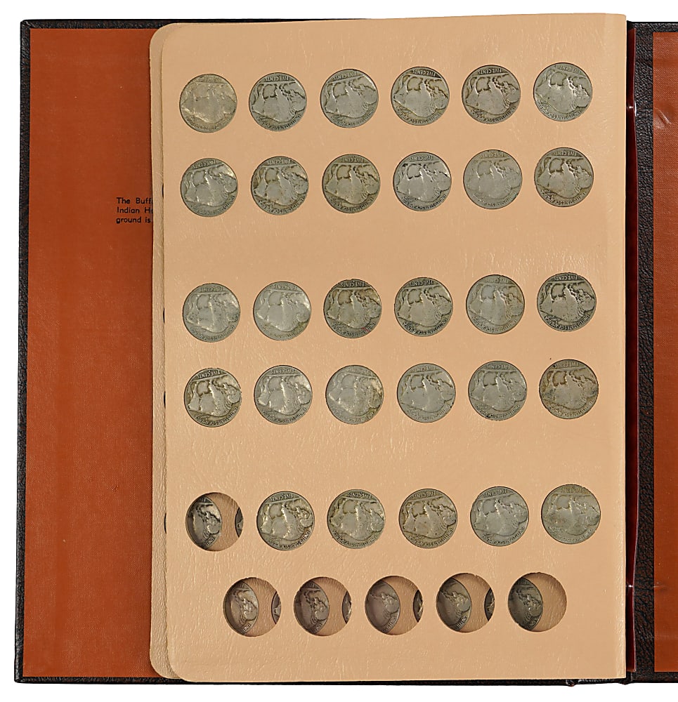 1913-1938 Buffalo Nickel Complete Set (64) with 1913-S Type II