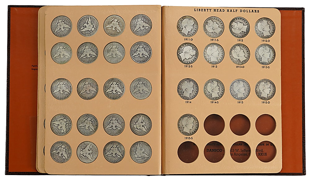 1892-1916 Barber Half Dollar Near-Complete Set (71/73) with 1892-O