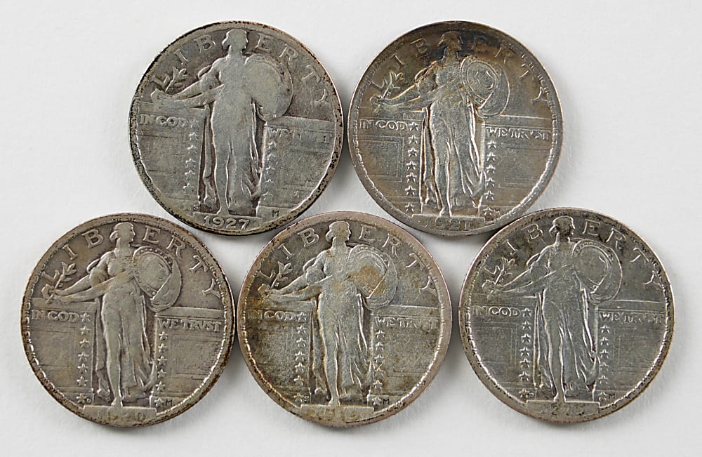 1916-1930  Standing Liberty Quarter Near-Complete Set (35/37)