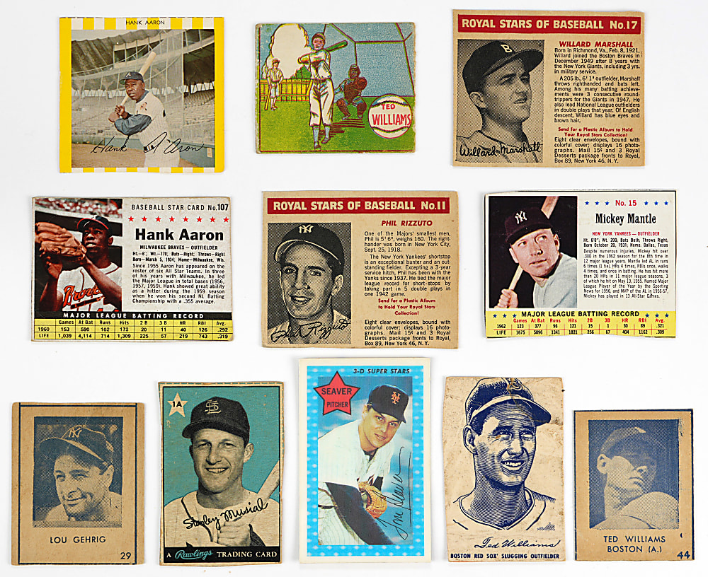 1930s-1970s Multi-Sport Oddball Collection (1,200+) with Several Hall of Famers Including Aaron, Mantle & T. Williams