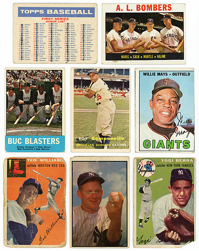 1951-1969 Topps & Bowman Shoebox Collection (2,575+) with Several Hall of Famers & Stars
