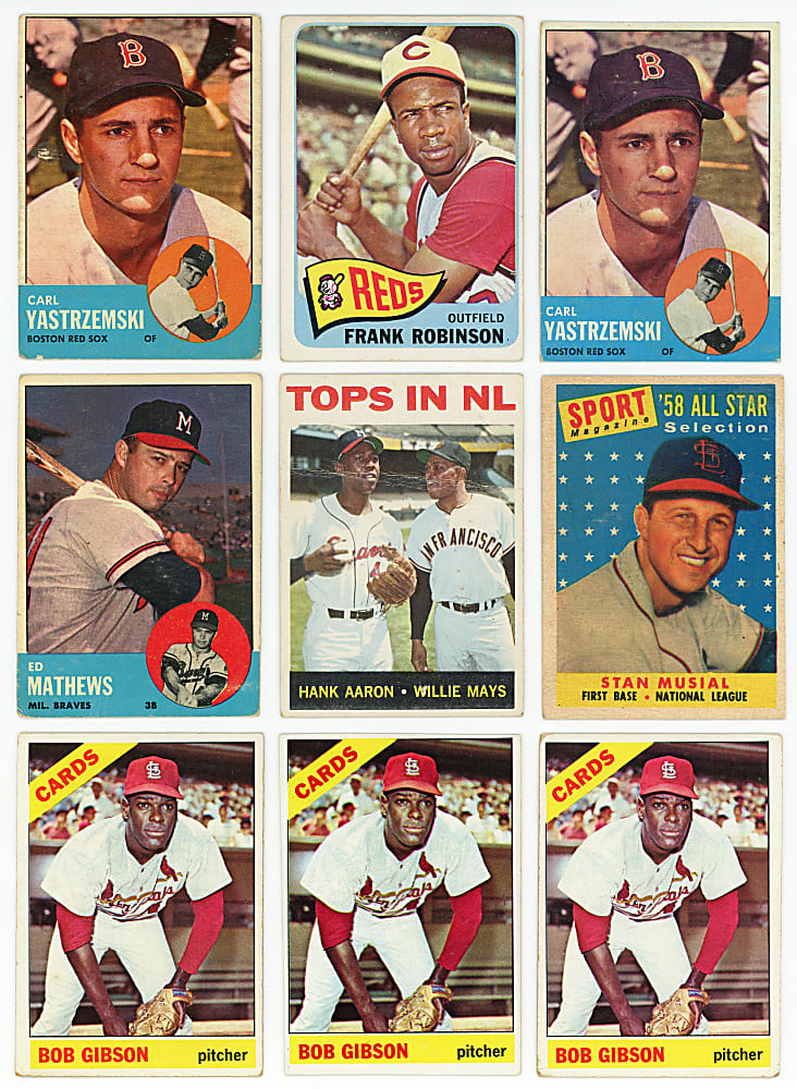 1951-1969 Topps & Bowman Shoebox Collection (2,575+) with Several Hall of Famers & Stars