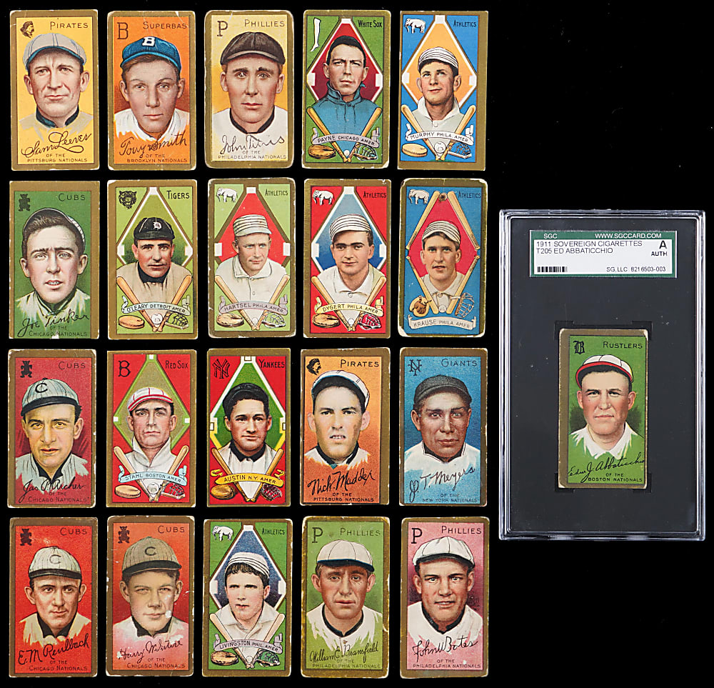 1911 T205 Gold Border Collection (21) with Joe Tinker