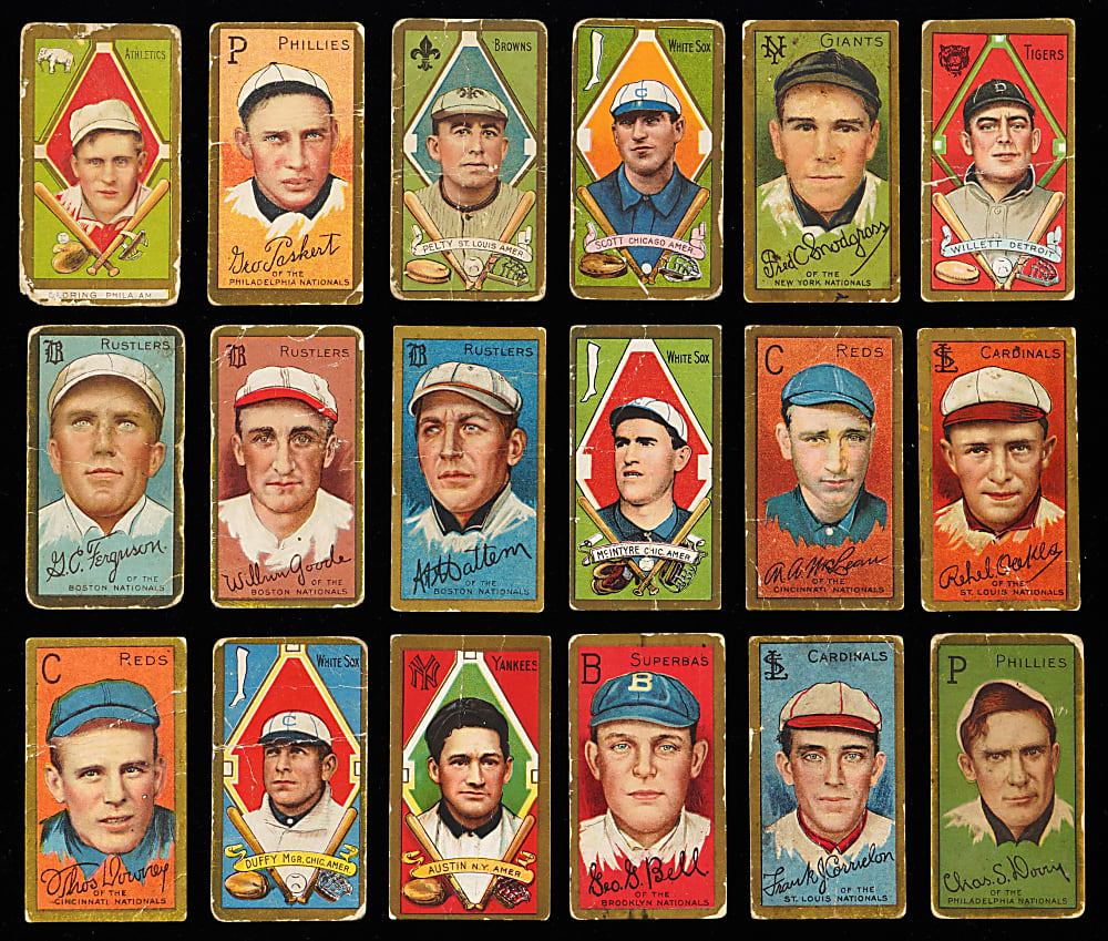 1911 T205 Gold Border Starter Set (43) with Hugh Duffy