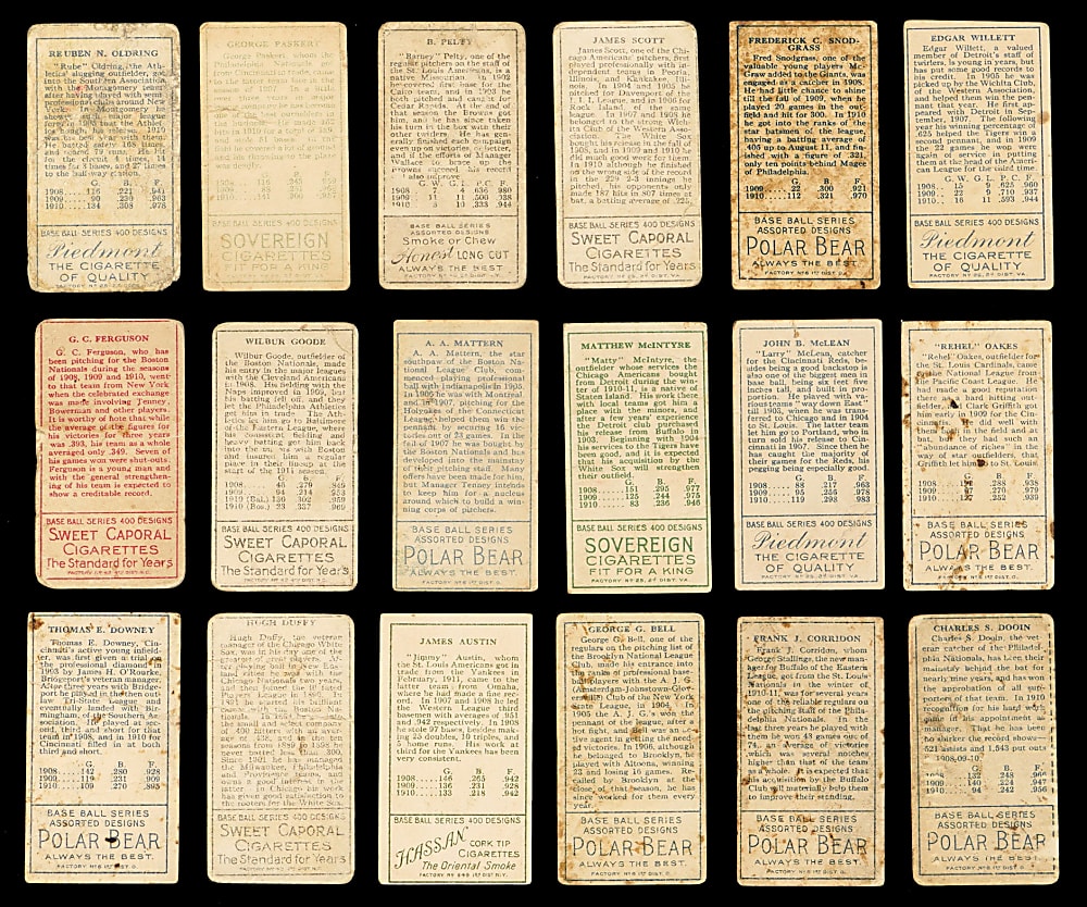 1911 T205 Gold Border Starter Set (43) with Hugh Duffy
