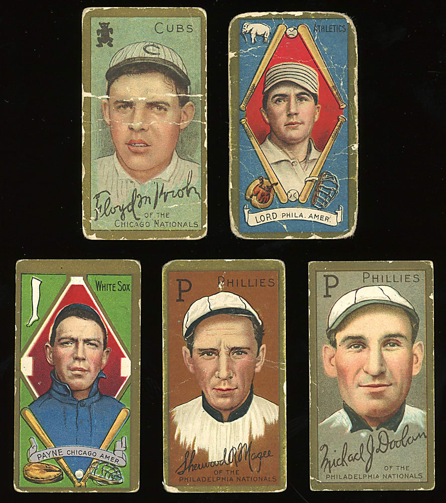 1911 T205 Gold Border Starter Set (43) with Hugh Duffy