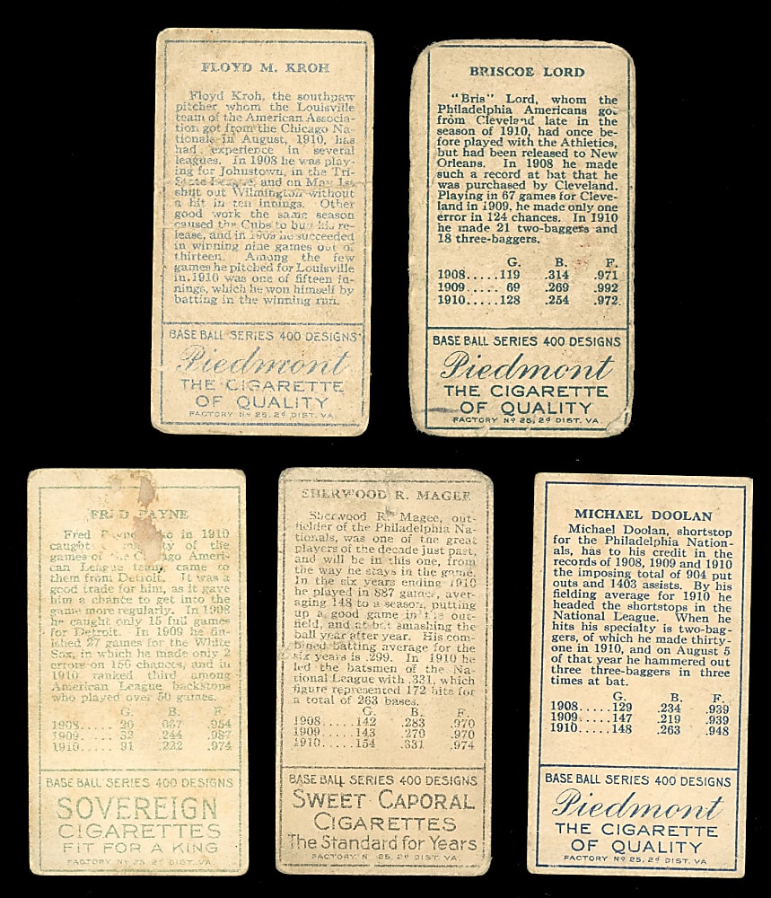 1911 T205 Gold Border Starter Set (43) with Hugh Duffy