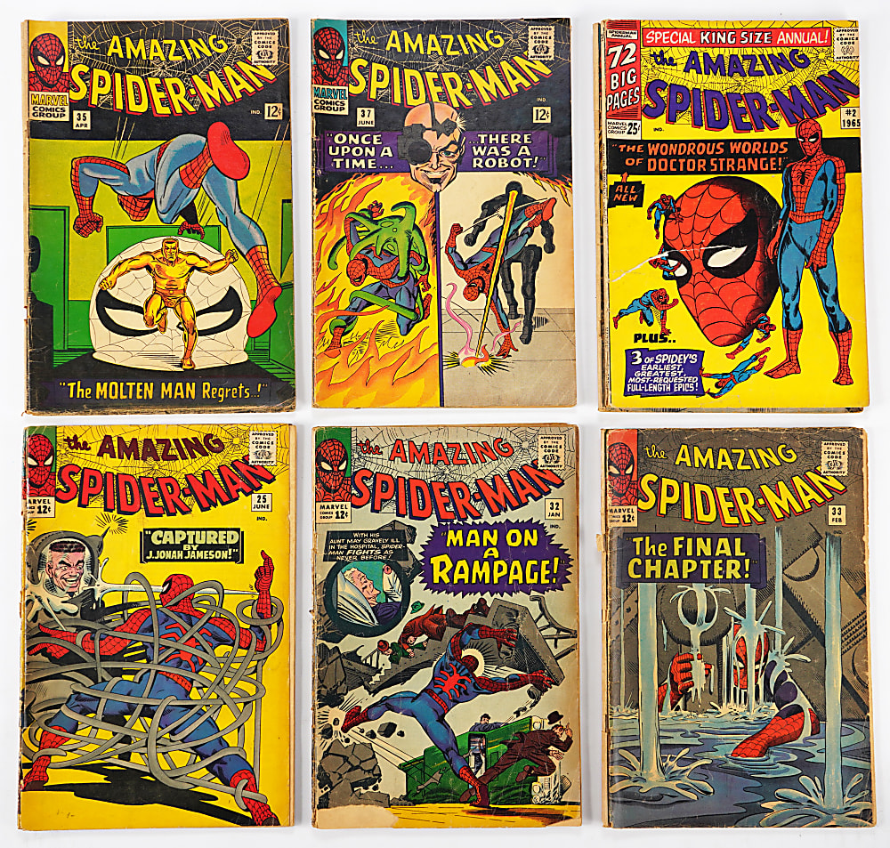 1964-1966 Marvel Amazing Spider-Man Early Issue Comic Books (13)
