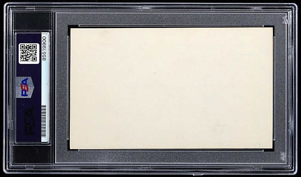 Wilt Chamberlain Signed Index Card - PSA/DNA Authentic