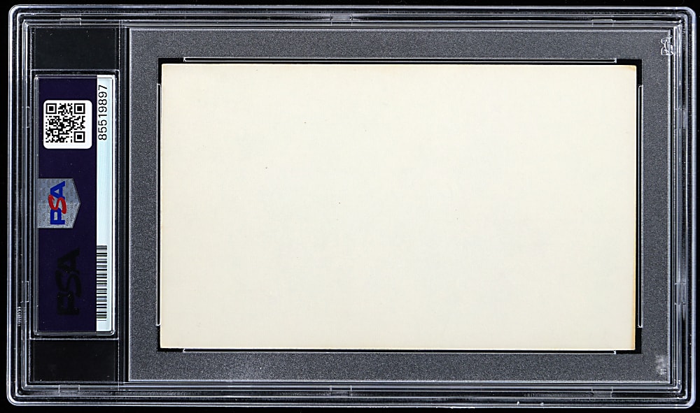 Pistol Pete Maravich Signed Index Card - PSA/DNA Authentic