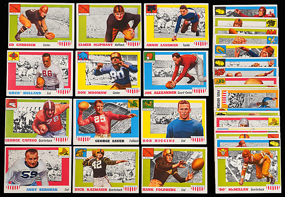 1955 Topps All-American Football Starter Set (48/100) with #37 Jim Thorpe SGC EX/NM 6