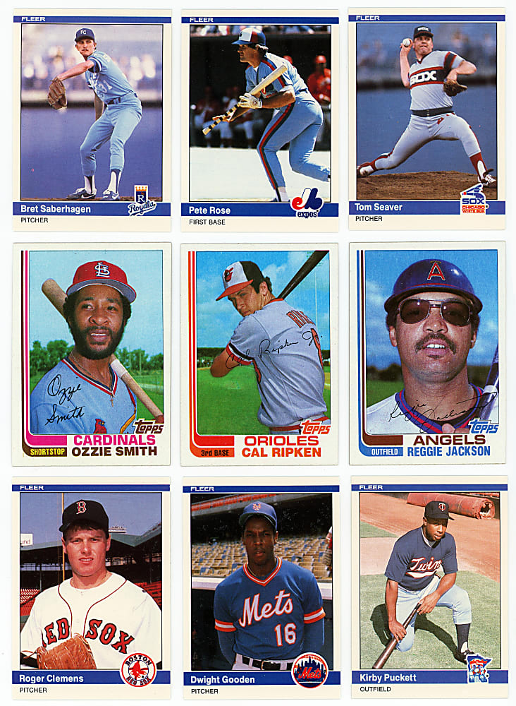 1982 Topps Traded & 1984 Fleer Update Complete Set Pair