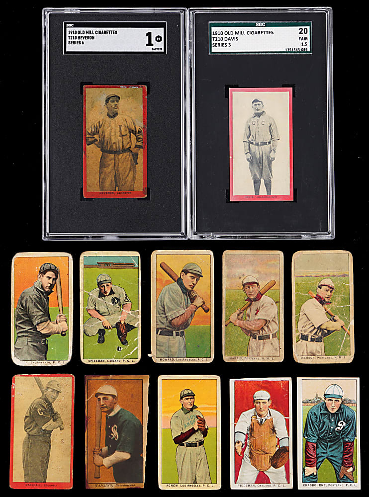 1909-1930s Pacific Coast League Collection (24) with Obak, Old Mill & Zeenut
