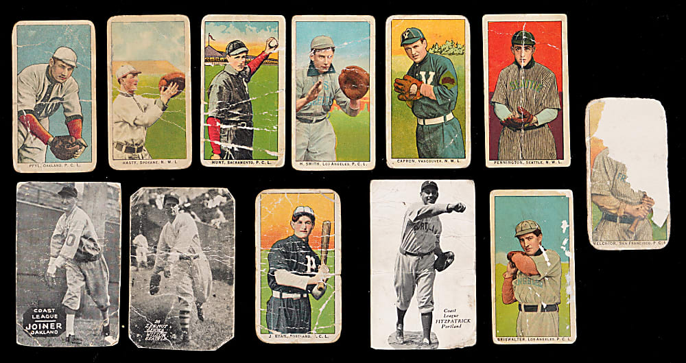 1909-1930s Pacific Coast League Collection (24) with Obak, Old Mill & Zeenut