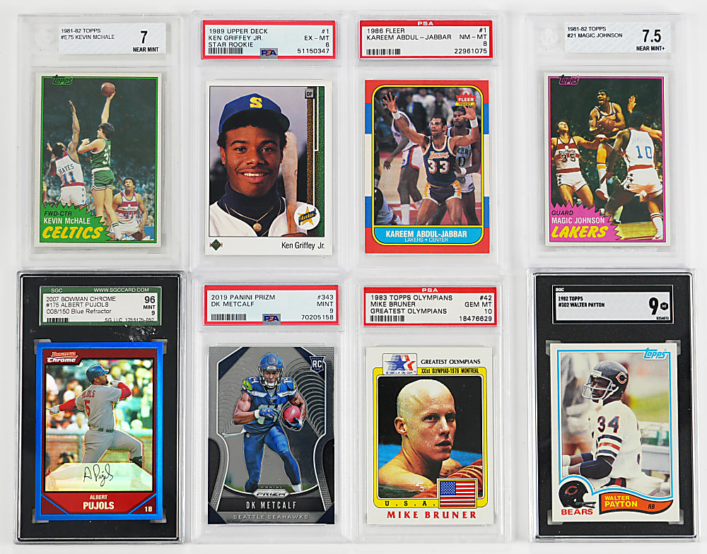 1981-2021 Multi-Sport Graded Collection (39) with (13) Hall of Famers
