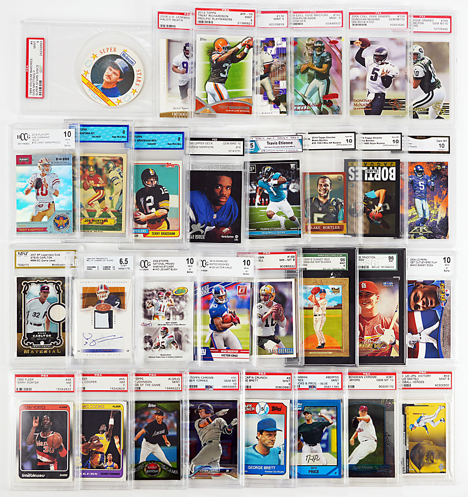 1981-2021 Multi-Sport Graded Collection (39) with (13) Hall of Famers