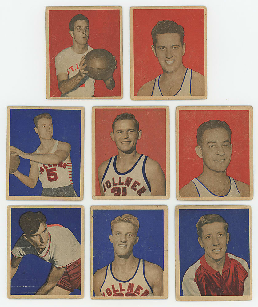 1948-1952 Basketball Collection (17) with (8) Hall of Famers Including (2) George Mikan
