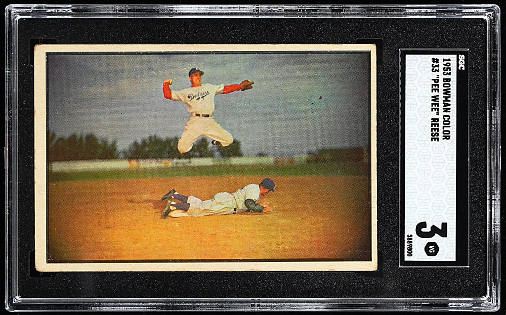 1953 Bowman Color #33 Pee Wee Reese SGC VG 3