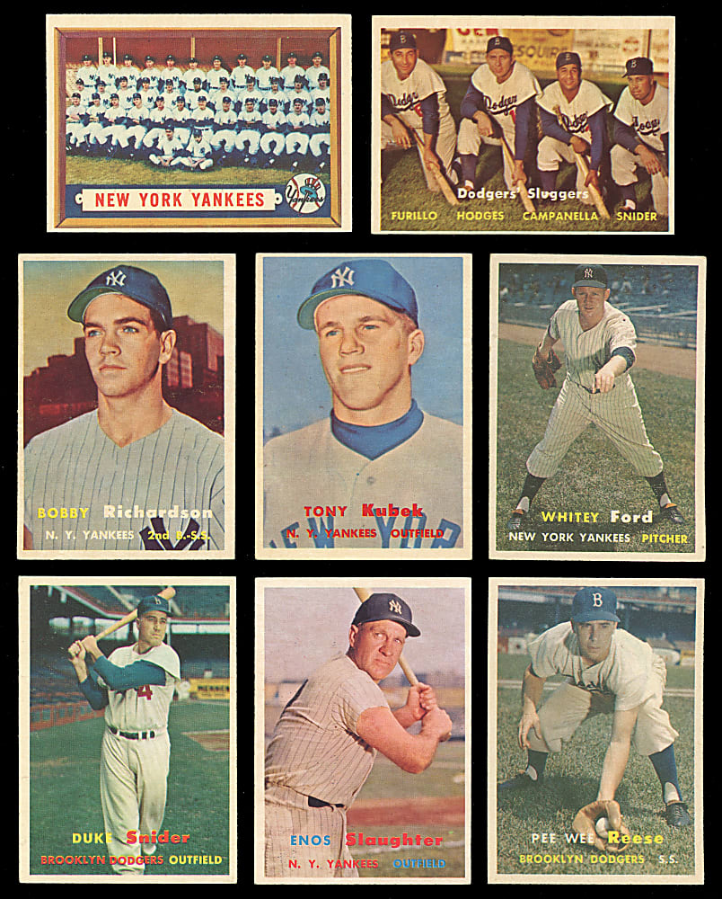 1957 Topps Near Set (404/407) with 4 SGC Graded Stars - Clean!
