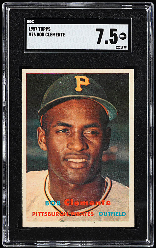 1957 Topps #76 Roberto Clemente SGC NM+ 7.5