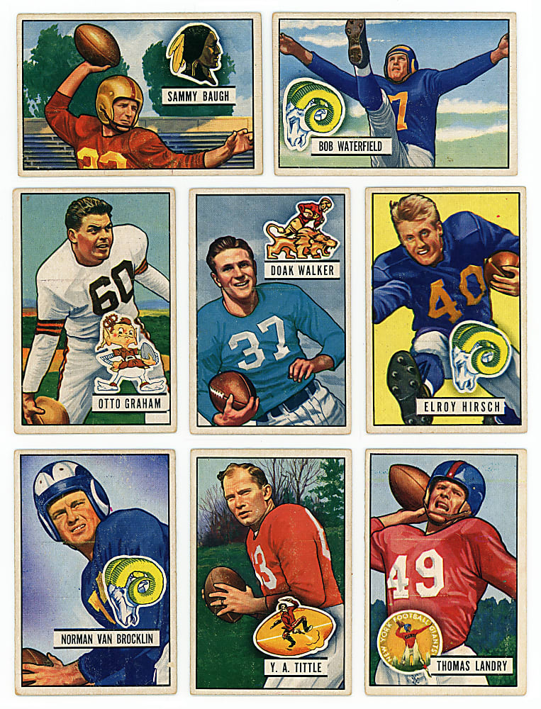 1951 Bowman Football Near Set (140/144) with All Major Stars