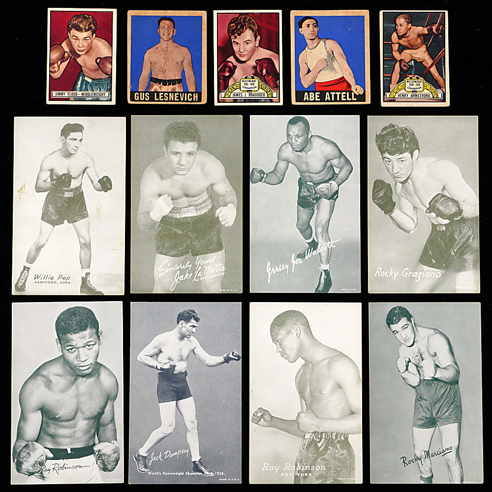 1940s-1950s Boxing Card Collection (95) with Several Champions