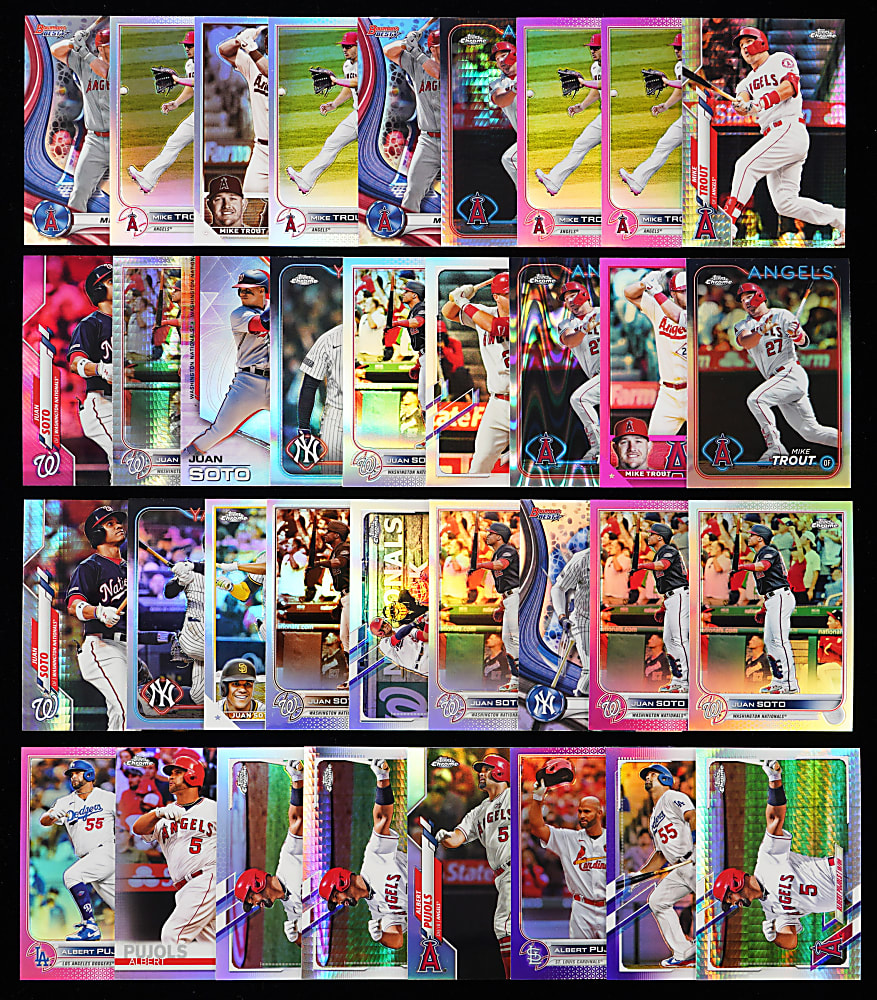 Modern Topps Baseball Refractor Collection (1,500+) with Many Major Stars