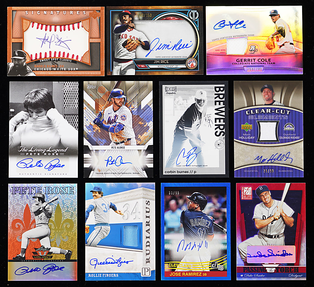 Modern Baseball Certified Autograph Collection (675+) with Hall of Famers & Stars