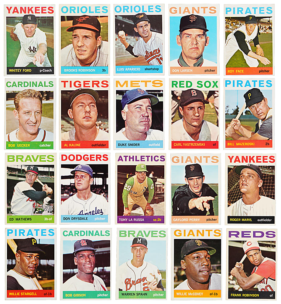1964 Topps Partial Set (449/587) with Several Hall of Famers & Stars