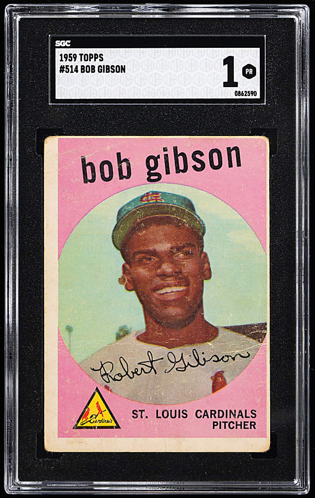 1959 Topps #514 Bob Gibson Rookie SGC POOR 1