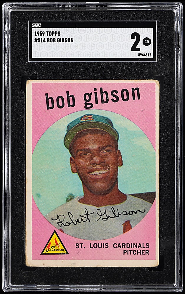 1959 Topps #514 Bob Gibson Rookie SGC GOOD 2