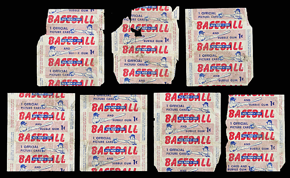 1952 Bowman 1-Cent Wrapper Collection (7)