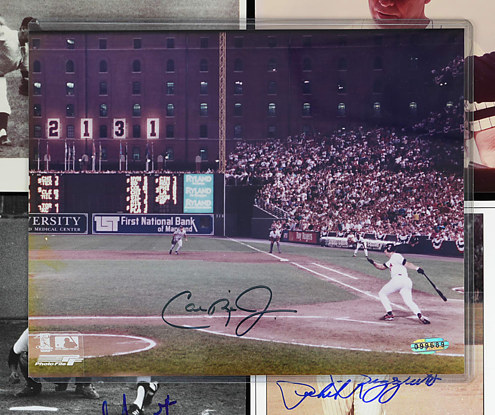 Signed 8x10 Photograph Collection (28) with Hank Aaron, Joe DiMaggio & Mickey Mantle