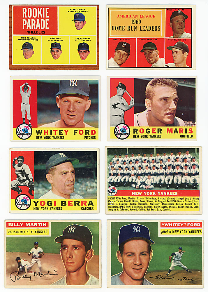 1952-1963 New York Yankees Collection (192) with 28 Hall of Famers, Rookies & Stars