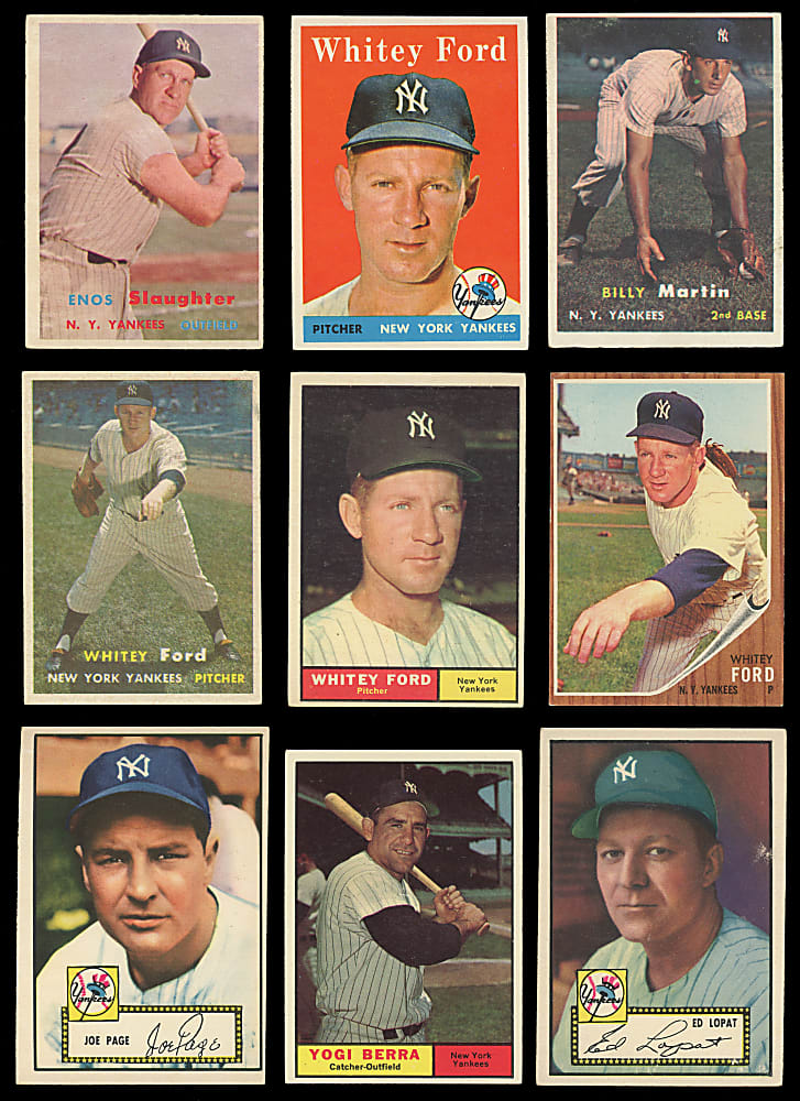 1952-1963 New York Yankees Collection (192) with 28 Hall of Famers, Rookies & Stars