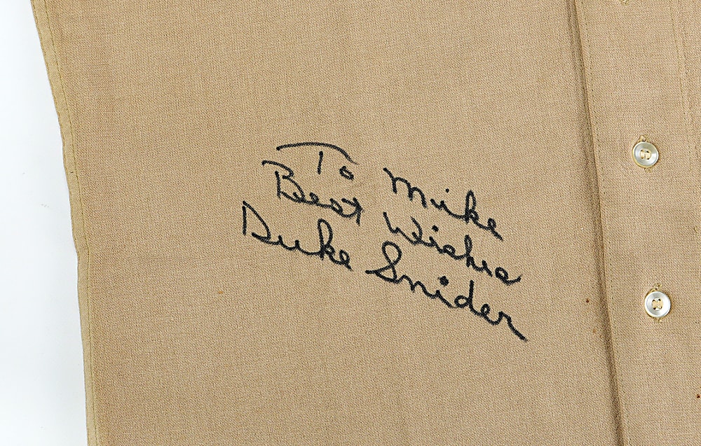 1969 Duke Snider Signed Game-Used San Diego Padres Inaugural Season Spring Training Jersey - Wood LOA