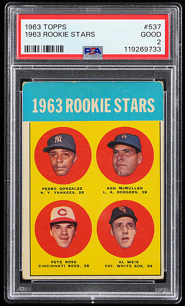 1963 Topps #537 Pete Rose Rookie PSA GOOD 2