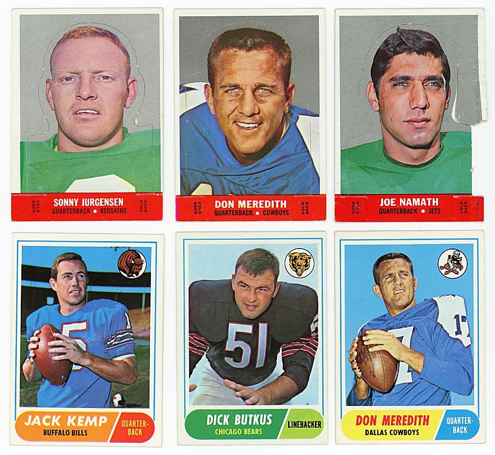 1968 Topps Football Complete Set (219) Plus Stand-Ups Near Set (17/22)