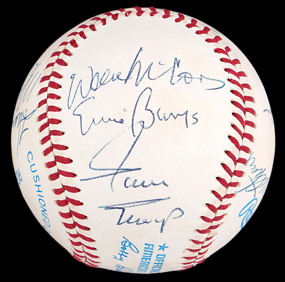 500 Home Run Club Baseball Signed By 12 with Mickey Mantle & Ted Williams Sweet Spot