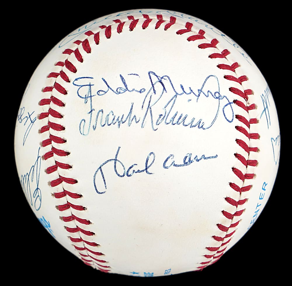 500 Home Run Club Baseball Signed By 12 with Mickey Mantle & Ted Williams Sweet Spot