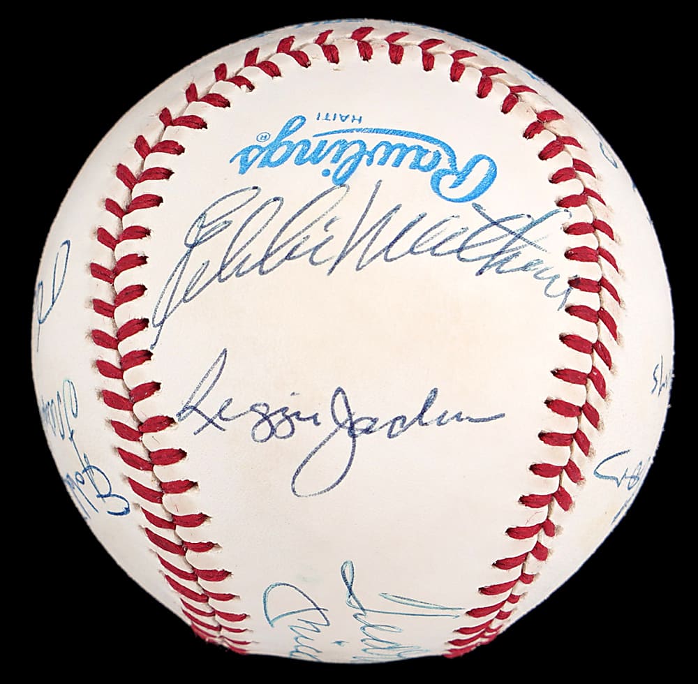 500 Home Run Club Baseball Signed By 12 with Mickey Mantle & Ted Williams Sweet Spot