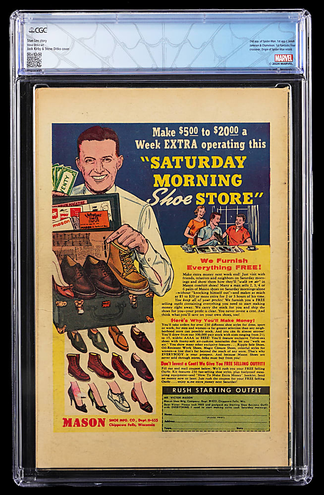 1963 Marvel Amazing Spider-Man #1 Second Appearance of Spider-Man - CGC 5.0