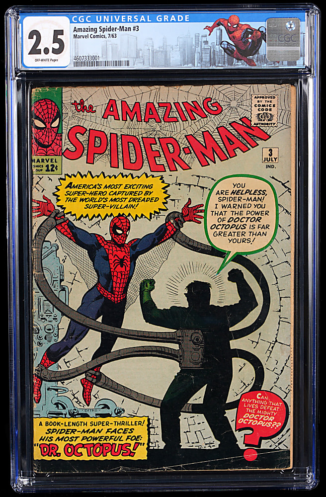 1963 Amazing Spider-Man #3 First Appearance of Doctor Octopus - CGC 2.5