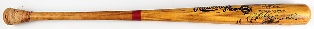 1988 Mike Schmidt Signed Philadelphia Phillies Game Used Batting Practice Bat - PSA/DNA LOA & JSA LOA