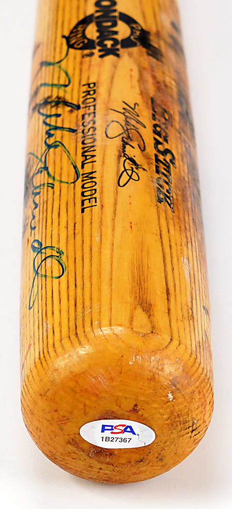 1988 Mike Schmidt Signed Philadelphia Phillies Game Used Batting Practice Bat - PSA/DNA LOA & JSA LOA