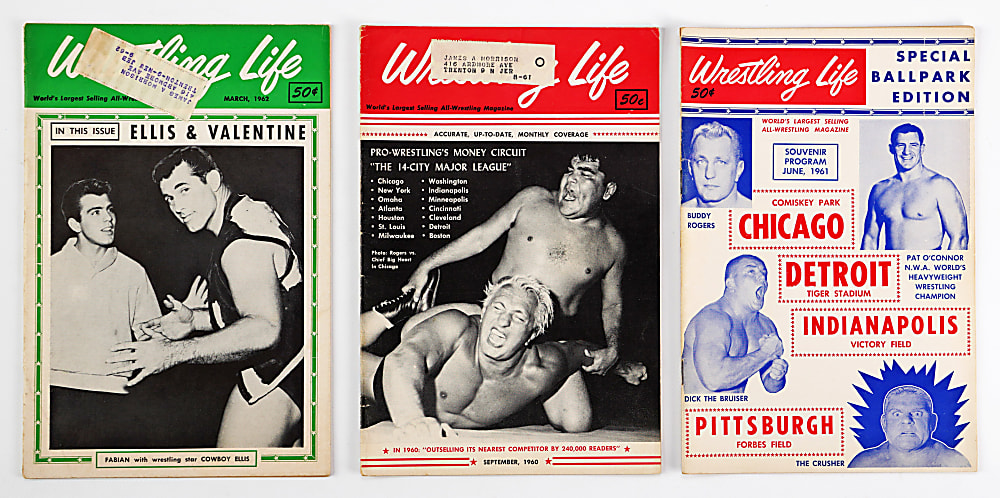 1959-1963 Wrestling Life Magazine Collection (48)