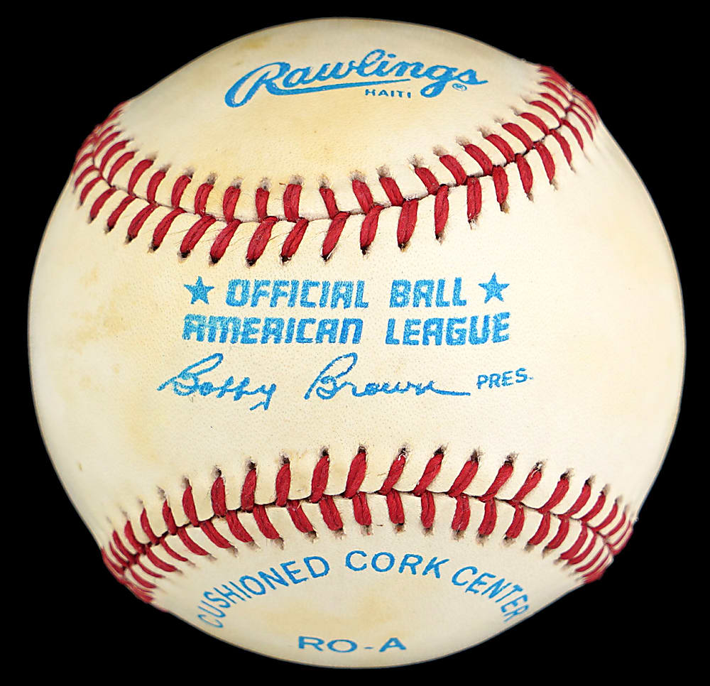 Ted Williams Single-Signed OAL/Brown Baseball