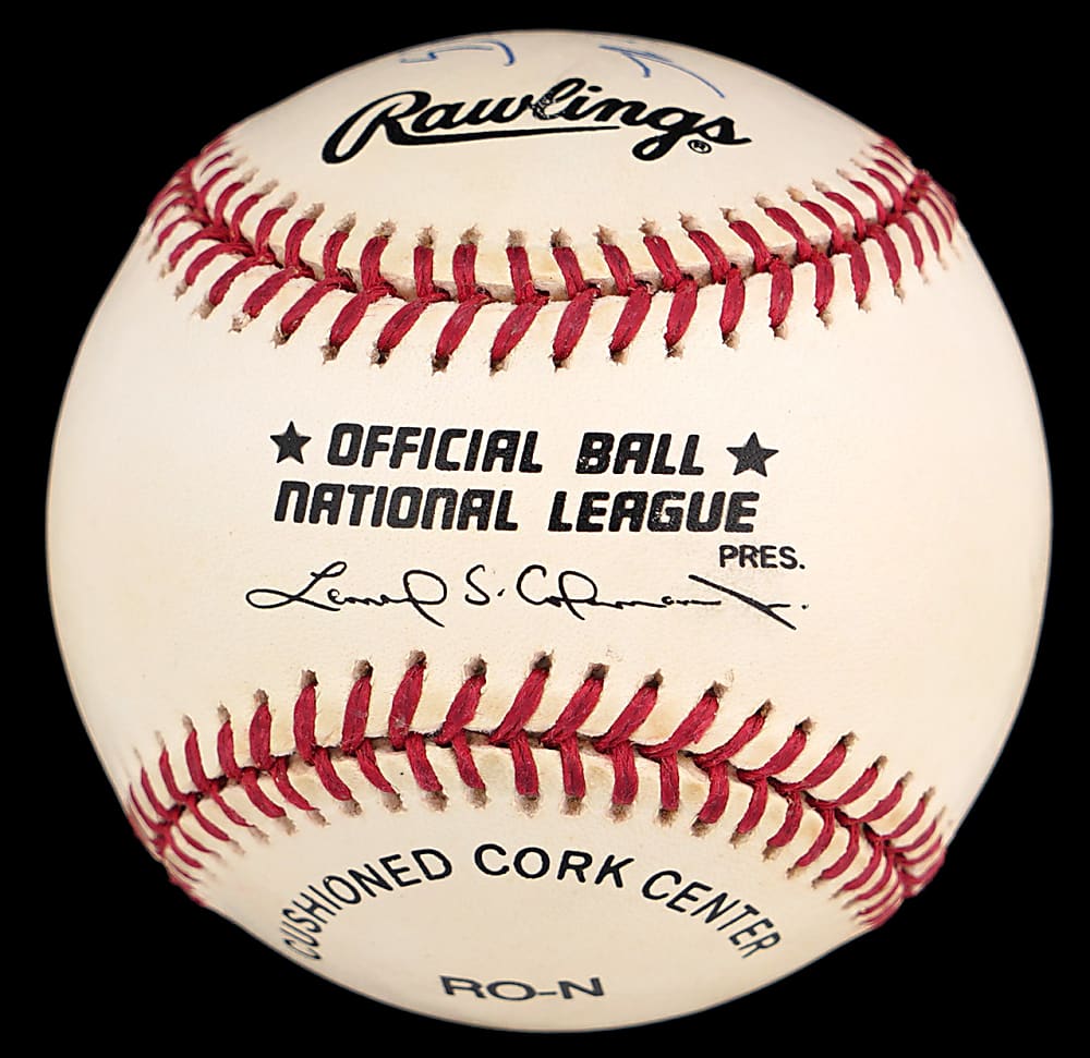 Richie Ashburn Single Signed ONL/Coleman Baseball with Tough "HOF '95" Inscription