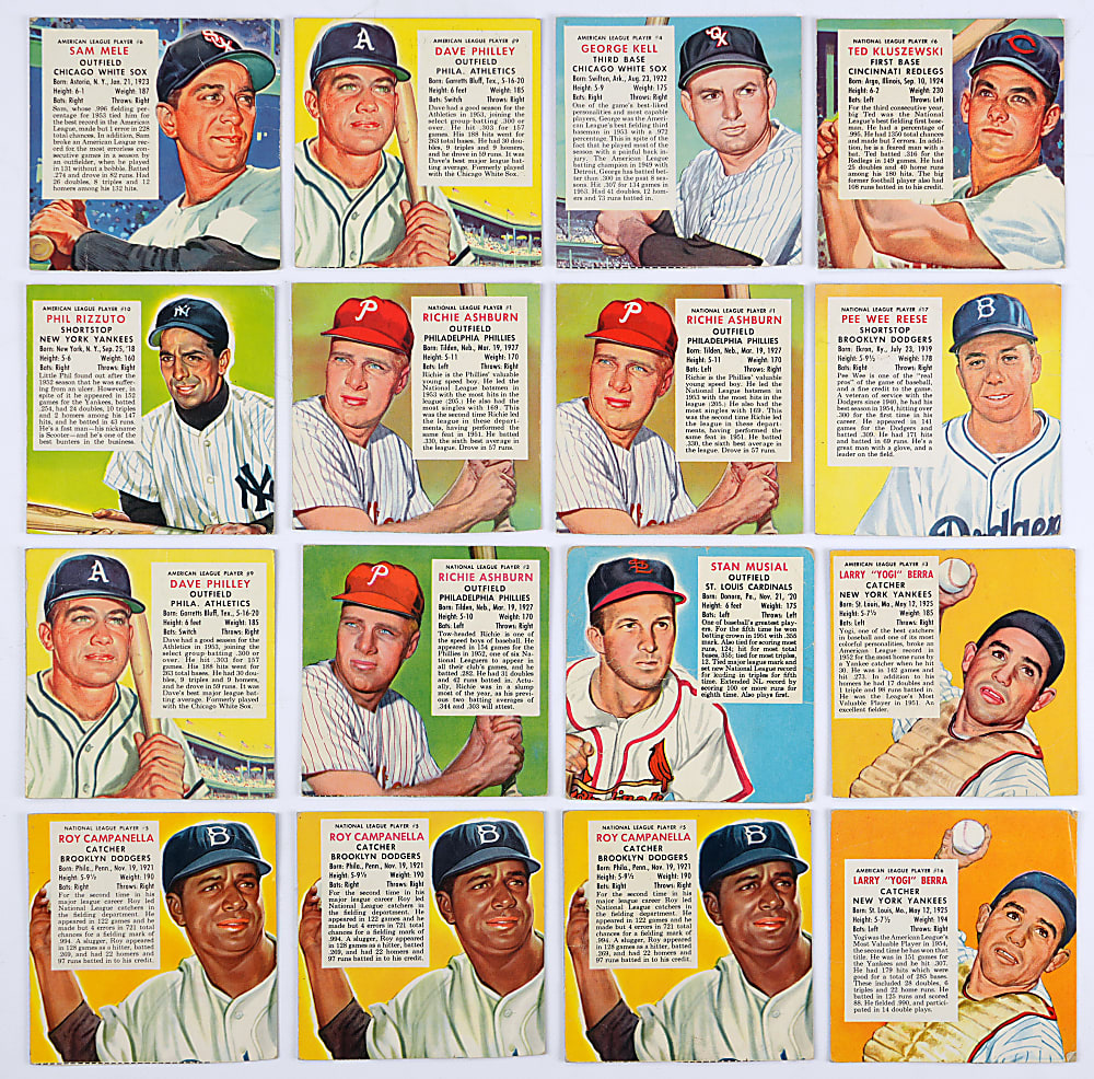 1952-1955 Red Man Tobacco Collection (129) with (43) Hall of Famers