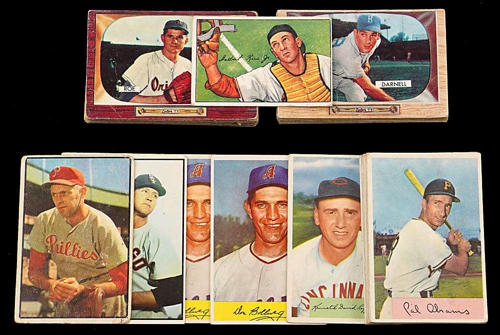 1950-1955 Bowman/Royal Desserts Collection (63) with (2) Willie Mays & Hank Aaron